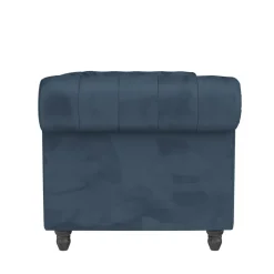 Felix - 3-zits slaapbank in blauw fluweel