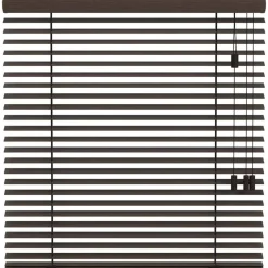 Fenstr bamboe jaloezie Tahiti 50mm - zwartbruin (15901)