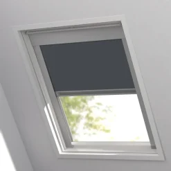 Fenstr dakraamrolgordijn Hamburg verduisterend - antraciet (20048)