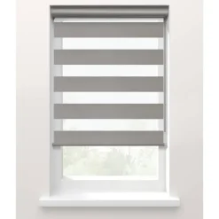 Fenstr Duo rolgordijn Nice lichtdoorlatend - 20091 grijs