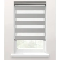 Fenstr Duo rolgordijn Trim lichtdoorlatend - grijs (20067)