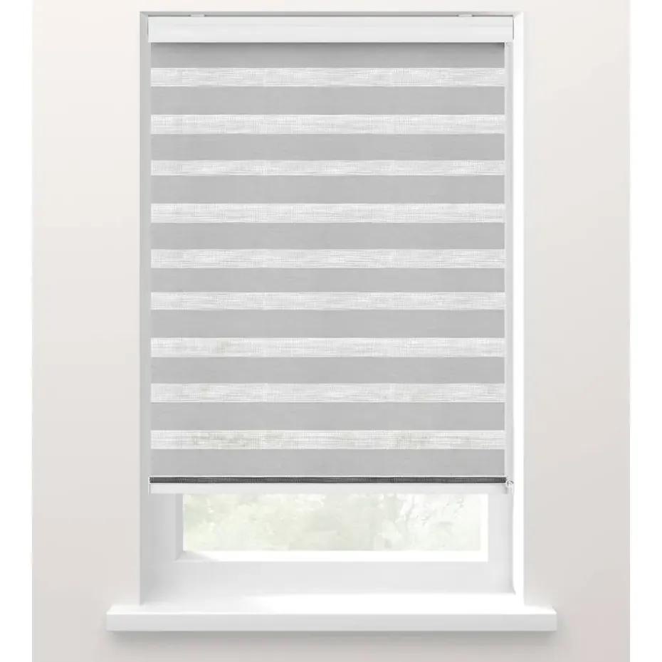 Fenstr duo-rolgordijn lichtgrijs - 60x175 cm