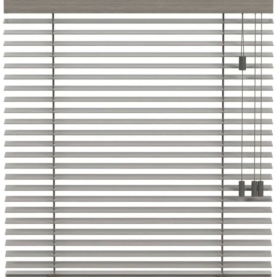 Fenstr houten jaloezie Oslo 50mm - taupegrijs (20951)