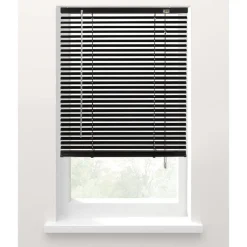 Fenstr jaloezie aluminium 25 mm matzwart - 240x180 cm