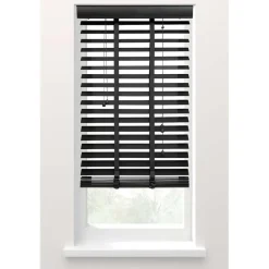 Fenstr jaloezie hout 50 mm zwart - 160x180 cm