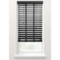 Fenstr jaloezie hout 50 mm zwart - 100x130 cm