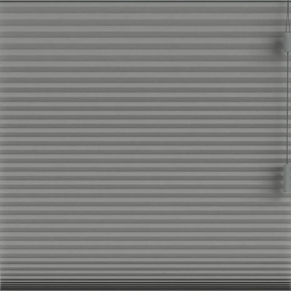 Fenstr plisségordijn Boston dubbel 25mm lichtdoorlatend - donkergrijs (20513)