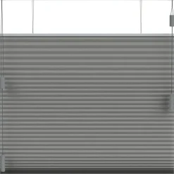 Fenstr plisségordijn Boston dubbel 25mm lichtdoorlatend - donkergrijs (20513)