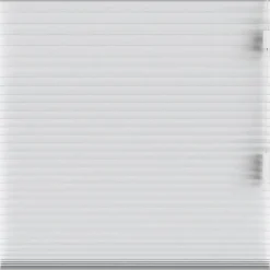 Fenstr plisségordijn Chicago dubbel 25mm lichtdoorlatend - wit (10011)