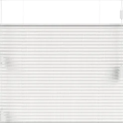 Fenstr plisségordijn Lille enkel 20mm transparant - wit (10320)