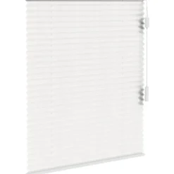 Fenstr plisségordijn Lille enkel 20mm transparant - wit (10320)