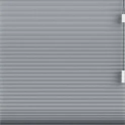 Fenstr plisségordijn Montreal dubbel 25mm lichtdoorlatend - grijs (20229)