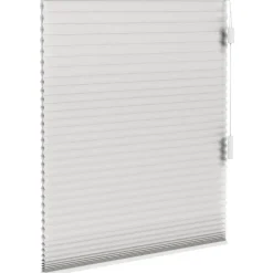 Fenstr plisségordijn Montreal dubbel 25mm lichtdoorlatend - wit (10324)