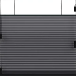 Fenstr plisségordijn Montreal dubbel 25mm verduisterend - antraciet (20714)