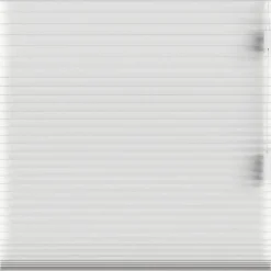 Fenstr plisségordijn Montreal dubbel 25mm verduisterend - wit (10329)