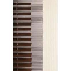 Fenstr plisségordijn Montreal dubbel 25mm verduisterend - taupe (30023)