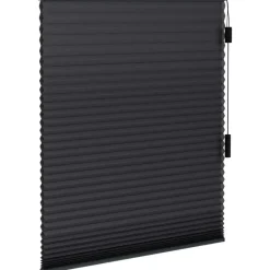 Fenstr plisségordijn Montreal dubbel 25mm lichtdoorlatend - antraciet (20713)