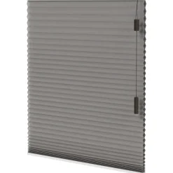 Fenstr plisségordijn Toronto dubbel 25mm lichtdoorlatend - taupe (30018)