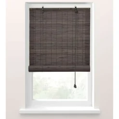 Fenstr Rolgordijn bamboe antraciet - 75x180 cm