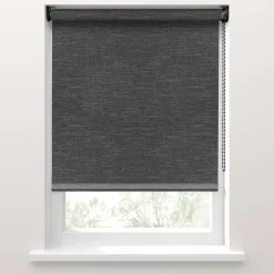 Fenstr rolgordijn Lucca lichtdoorlatend - zwart (15044)