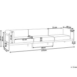 FERRETTI - Tuinbank 3-zits - Lichtbeige - Synthetisch