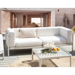 FERRETTI - Tuinbank 2-zits - Lichtbeige - Synthetisch