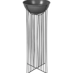 FICARIA - Bloempot set van 2 - Zwart - Metaal