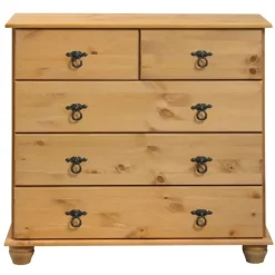 Finca - Ladekast met 3+2 deuren in gebeitst gewaxt dennenhout