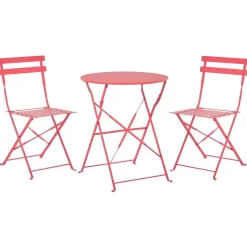 FIORI - Bistroset voor 2 - Rood - Staal