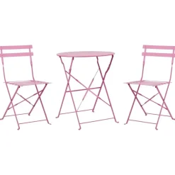 FIORI - Bistroset voor 2 - Roze - Staal