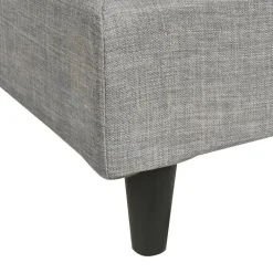 FITOU - Tweepersoonsbed - Lichtgrijs - 140 x 200 cm - Polyester