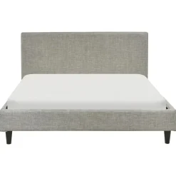 FITOU - Tweepersoonsbed - Lichtgrijs - 140 x 200 cm - Polyester