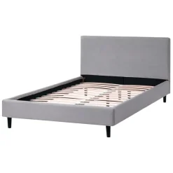 FITOU - Tweepersoonsbed - Lichtgrijs - 120 x 200 cm - Polyester