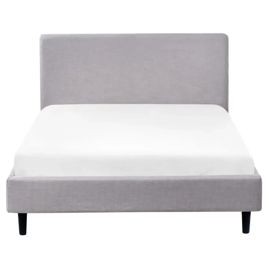 FITOU - Tweepersoonsbed - Lichtgrijs - 120 x 200 cm - Polyester