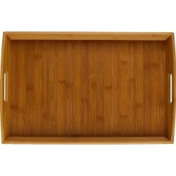 5Five Dienblad/serveerblad - bamboe - met handvaten - 45 x 29 cm