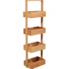 5Five Doucherekje/badkamerrekje - bamboe - 4 lagen - 25 x 16 x 88 cm