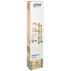 5Five Doucherekje/badkamerrekje - bamboe - 3 lagen