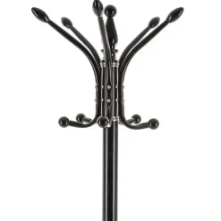 5Five kapstok - zwart - metaal/kunststof - 14 haaks - 37 x 182 cm