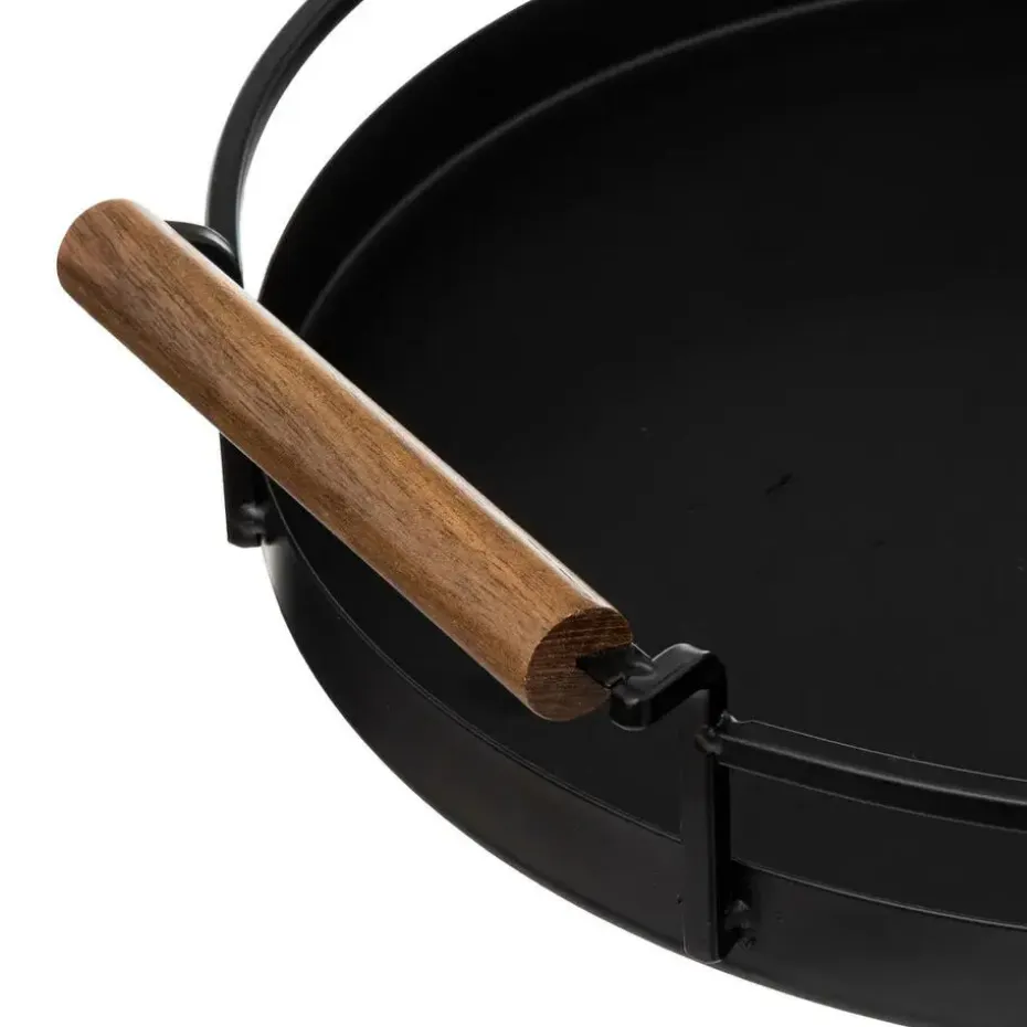 5Five Keuken serveer dienblad met opstaande rand - metaal - Dia 36 cm