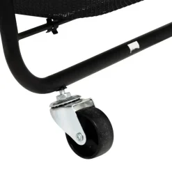 5Five Keuken/badkamer opberg trolley - 3 laags - zwart