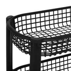 5Five Keuken/badkamer trolley 4 laags - 46 x 25 x 79 cm - zwart