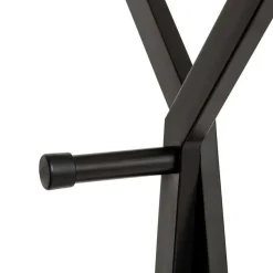 5Five Kledingrek met dubbele stang - rvs - zwart - 98x42x145 cm