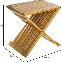 5Five Krukje - opvouwbaar - bamboe - 40 x 32 x 45 cm