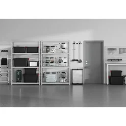 5Five opbergbox/opbergkrat - 100 Liter - zwart - kunststof