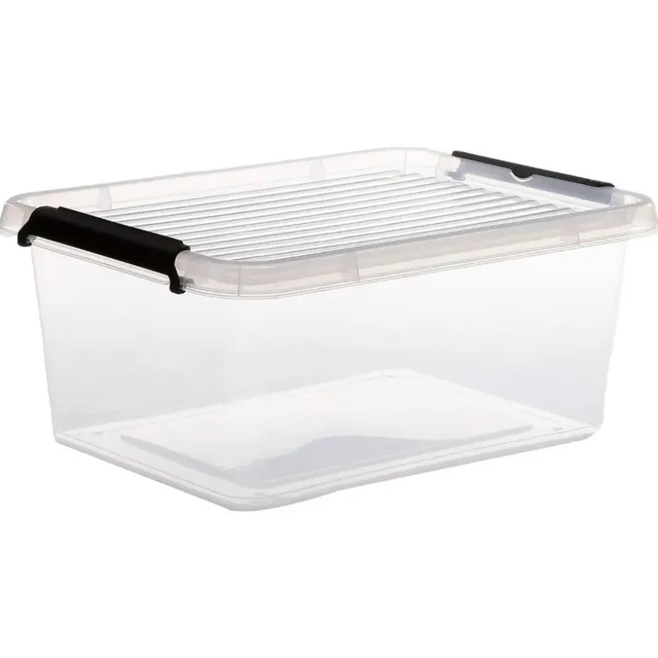 5Five Opbergkist met deksel - Clip Box - 12,5L - 39x29x17 cm