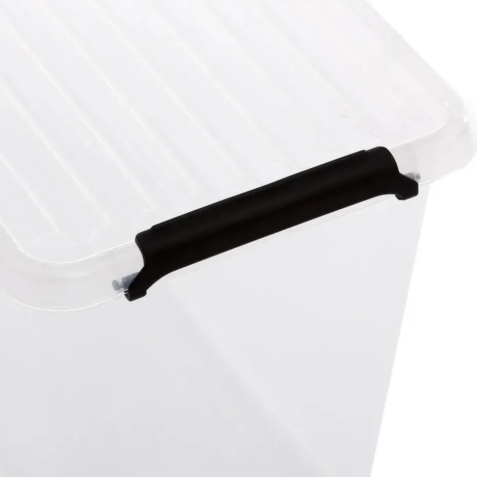 5Five Opbergkist met deksel - Clip Box - 3L - 19x15x17 cm