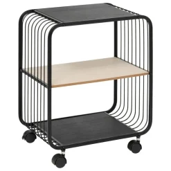 5Five Opbergrekje 2 laags met planken - metaal - 43 x 28 x 53 cm