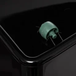 5Five Opslagbak met deksel - zwart - kunststof - 60L - 58x39x35cm