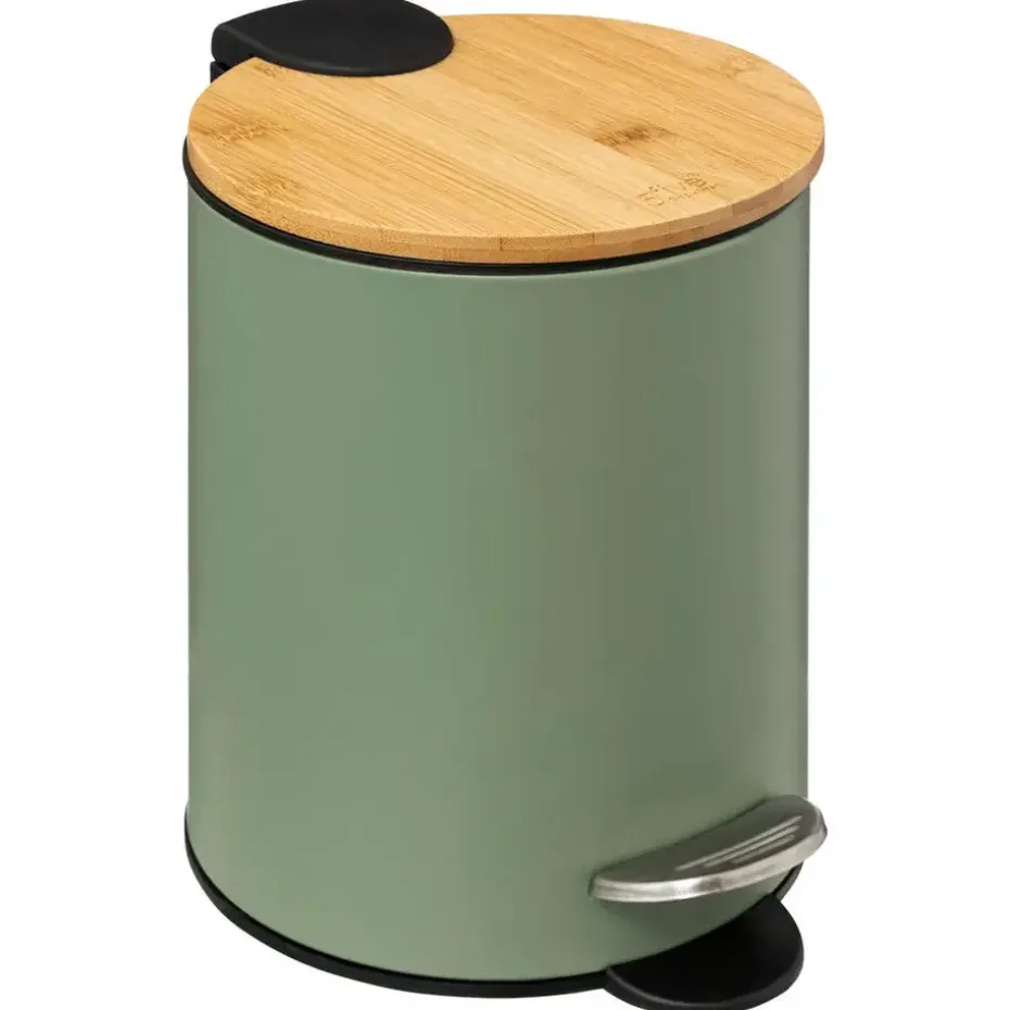 5Five Pedaalemmer - softclose - 3L - kakigroen - D17 x H24 cm