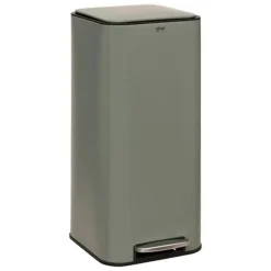 5Five Prullenbak/pedaalemmer - groen - metaal - 30 liter